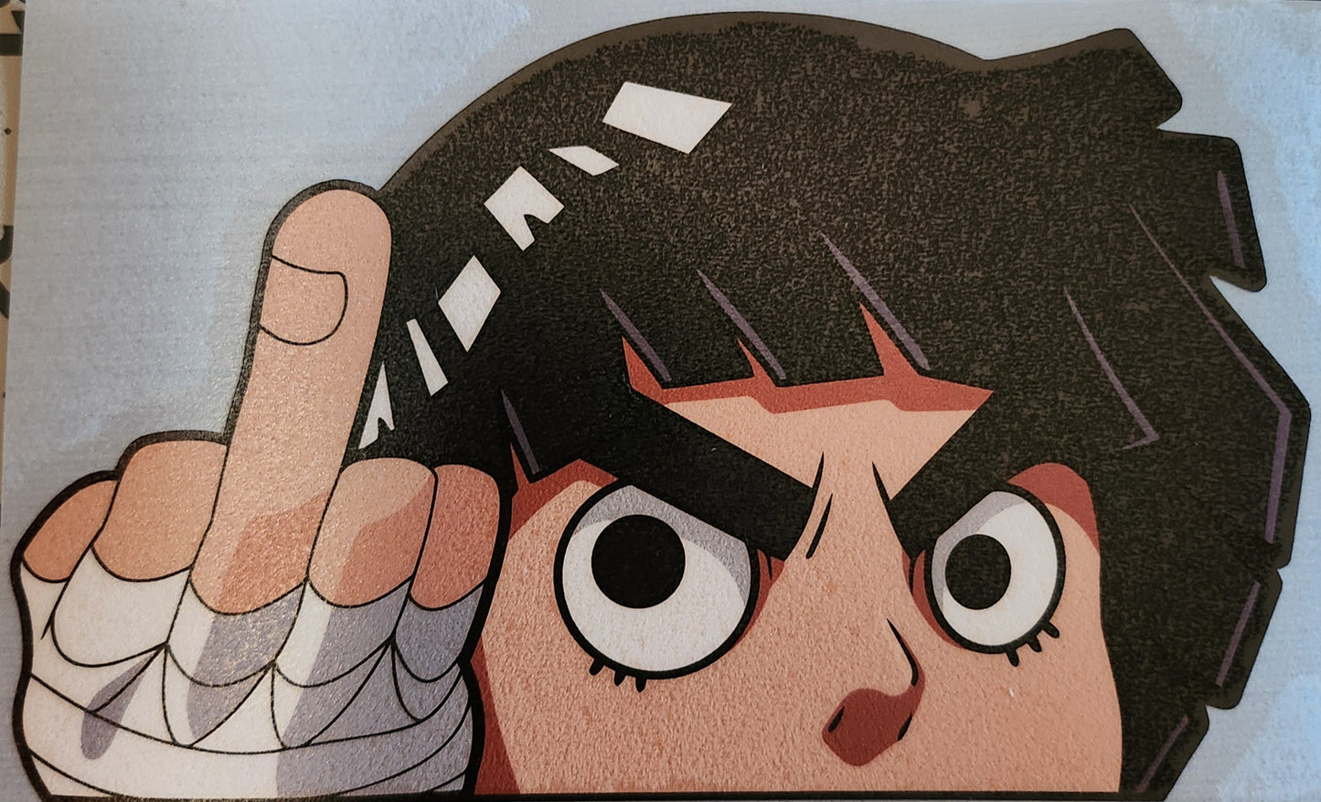 Rock Lee Finger Peeker